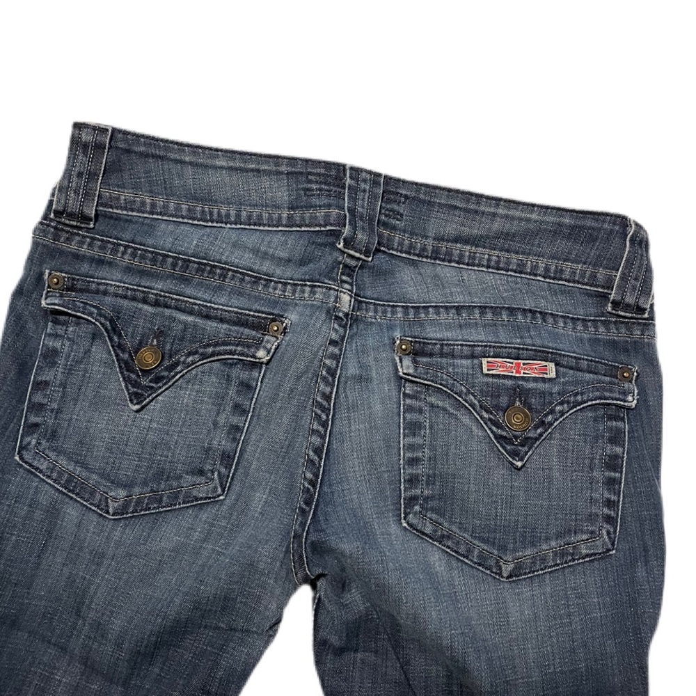 Low Rise Hudson Flare Flap Jeans